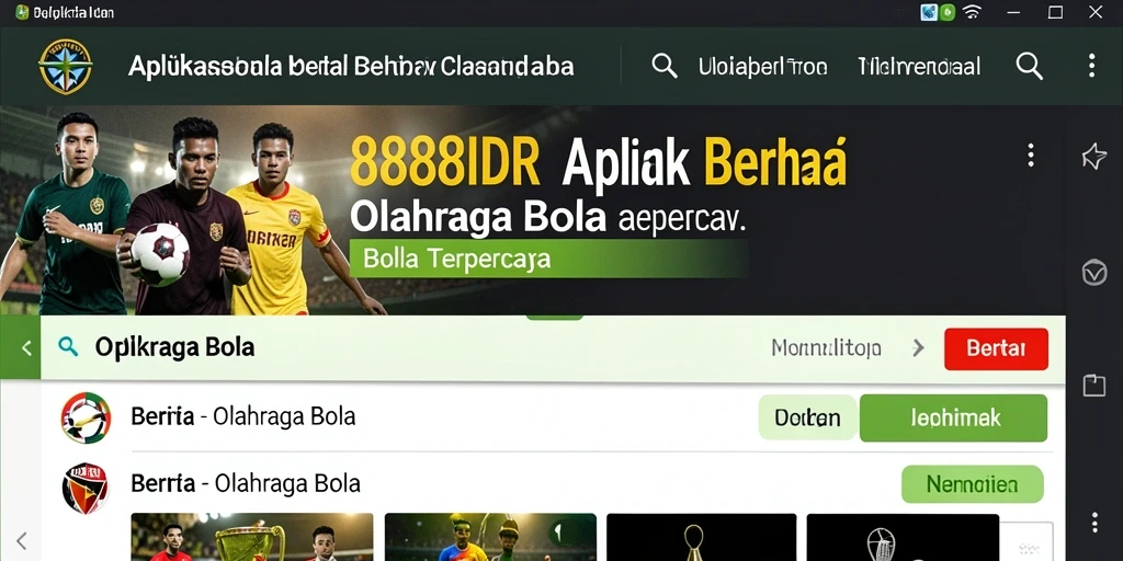 Tampilan antarmuka 888IDR yang informatif dan mudah dinavigasi.