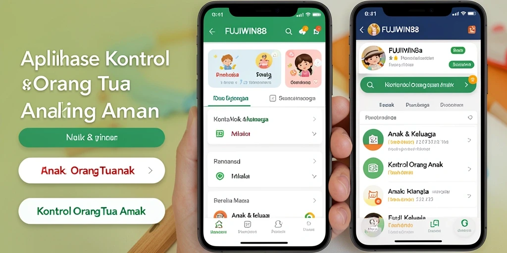 Tampilan antarmuka FUJIWIN88 yang user-friendly untuk kontrol orang tua.