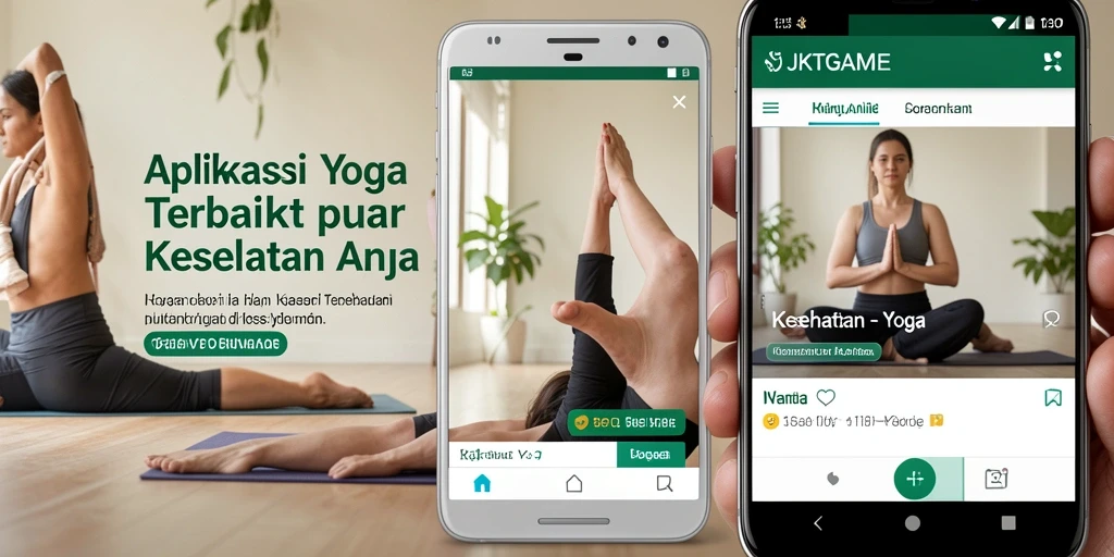 Antarmuka pengguna <strong>JKTGAME</strong> menampilkan sesi Yoga yang interaktif dan menarik.
