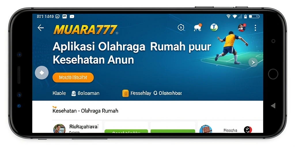 Tampilan antarmuka aplikasi MUARA777 yang menarik dan user-friendly.
