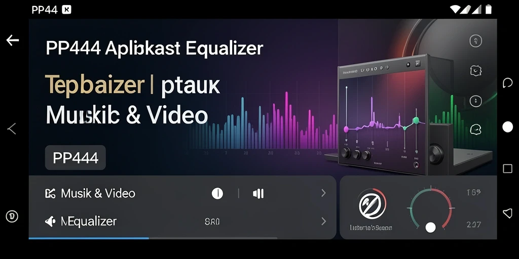 Tampilan antarmuka PP444 dengan banyak pengaturan Equalizer mudah digunakan.